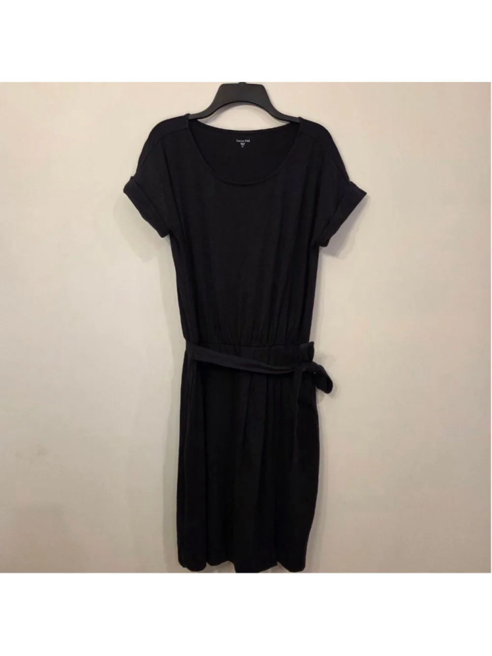 Garnet Hill short sleeve tie waist organ ic cotton dress size XS - Picture 1 of 12